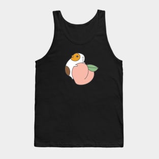 Guinea pig and Peach Tank Top